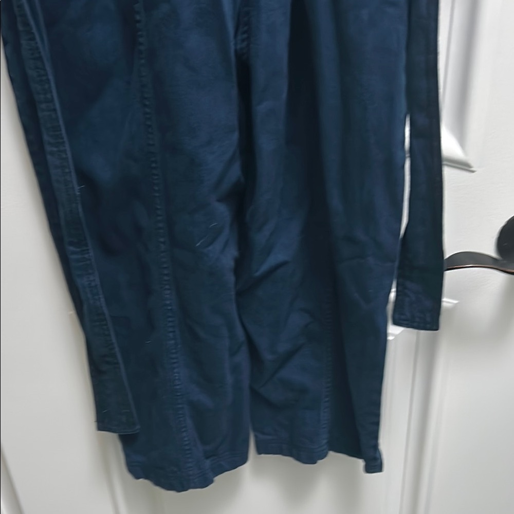 Banana Republic Blue Long Sleeve Notched Collar Jumpsuit - Picture 8 of 11